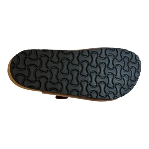 Image of Heritage - Premium Leather Two-Strap Comfort Sandal | Genuine Leather | Brown | UK 4-9 (EU 37-43)