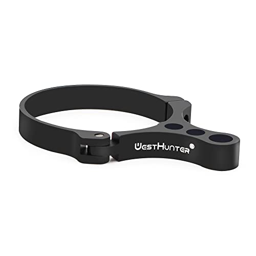 WestHunter Optics 46 mm Riflescope Switchview Throw Levers | Without Notch, Black Cover