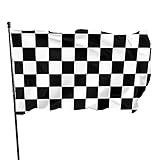 BAIFUMEN Black White Race Checkered Flag Funny Flag 3x5 FT Holiday Banner Garden Yard House Flags...