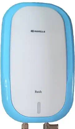 Havells 3 L Instant Water Geyser -3 Liter Rush Instant Water Geyser, White, Blue Wall