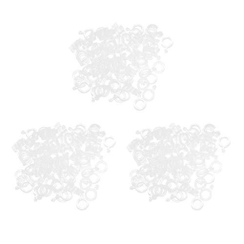 Tuoservo Transparente Angel-Pellet-Bänder, 300 Stück