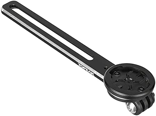 Topeak UTF Multi-Mount (120mm) – Integrated Handlebar Mount for Cycle Computers, Lights & Cameras – Forged Aluminum & Polymer, 220g Max Load, 40g Weight