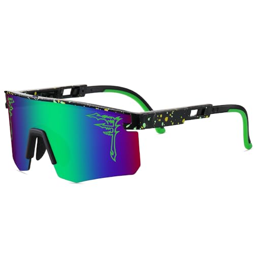 ACEXPNM Two Sizes Baseball Sunglasses For Adults and Youth Boys Girls Kids UV400 Men Women Outdoor Sports Sun Glasses (CY12)