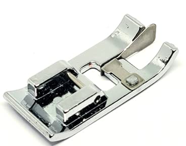 Image of ZENITH Overcast Metal Pressure Foot Snap on Type for Automatic Electric Low Shank Sewing Machines Suitable for Usha Janome Brother Singer etc Steel Finish (Overcast Metal)