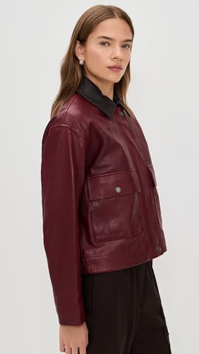 rag & bone Women's Nonie Leather Jacket4