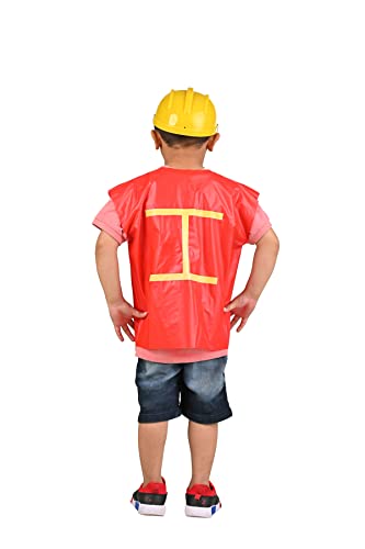 Image of BookMyCostume Fireman Fire Fighter Community Helper Kids Fancy Dress Costume 4-5 years