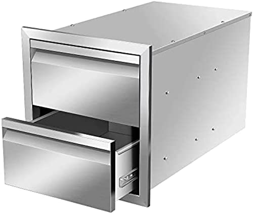 Outdoor-Kitchen-Drawer-Single-BBQ-Drawer-Stainless-Steel-14W-x-15H-x-23D-Inch Outdoor Kitchen Drawer Single BBQ Drawer Stainless Steel 14W x 15H x 23D Inch