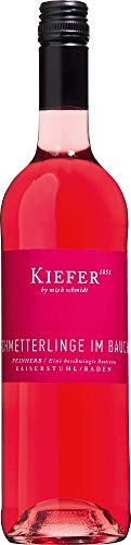 VINELLO 18er Weinpaket Roséwein - Schmetterlinge im Bauch Rosé 2021- Weingut Kiefer mit Weinausgießer | 18 x 0,75 Liter Cover