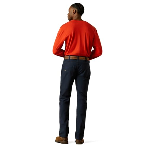 Image of ARIAT Men Rebar M5 Straight DuraStretch Made Tough Straight Pant Dark Navy