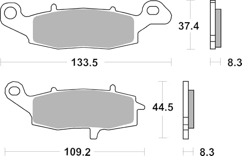 Plaquettes BREMBO 07KA19LA stop usure frein Suzuki GSF - 2