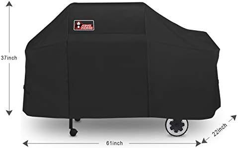 Kingkong 7552 Grill Cover for Weber Genesis Silver/Gold / 2000-5500 Gas Grills with Brush and Tongs