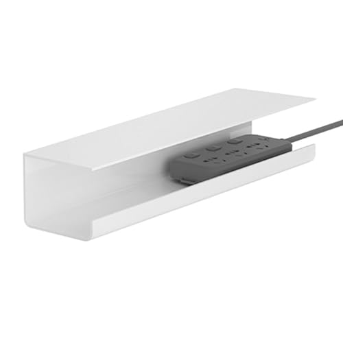 Bandeja organizadora para gestión de cables bajo escritorio Eujgoov, material PVC, para oficina y hogar miniatura 5