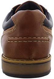 IZOD Jensen Brown Engineered Leather Mens Casual Shoes with Comfortable Memory Foam, Laces, Dark Taupe, 10 M US | Image 3