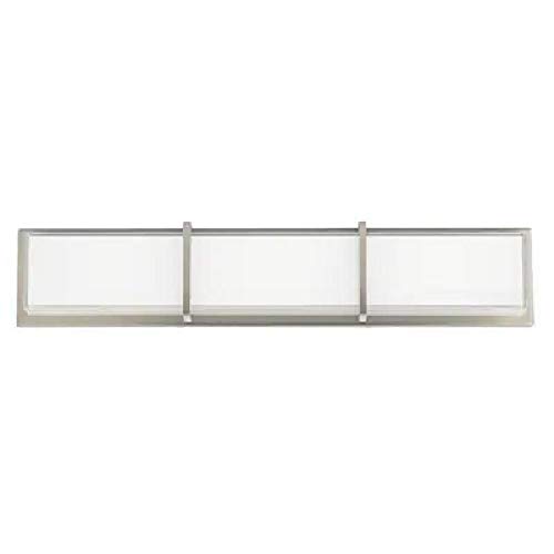 Allen Roth Brighton 3 Light Nickel Modern Contemporary Vanity Light Brickseek