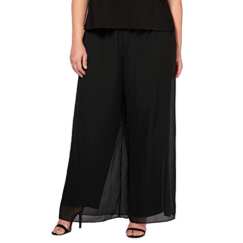 Image of Alex Evenings Womens Plus Size Straight Leg Dress Pant (Plus Petite Sizes) Dress Pants