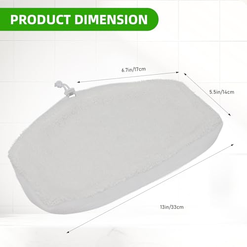 Image of Sgizoku SMP01 Replacement Mop Pads for for Kenmore SM2060 S200 Series Steam Mop - Reusable Washable Steam Microfiber Cloth Accessories - 3 Pack