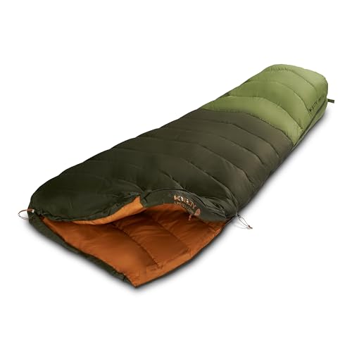Image of Kelty Supernova Down Fill Sleeping Bag, 0 or 20 or 40 Degree Rating | Zip Two Together for a 2P Bag, Roomy Spoon Shape for Extra WIggle Room, PFC-Free Fabrics, Soft Taffeta Lining, Compressible