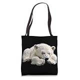 Polar Bear Sleeping Tote Bag