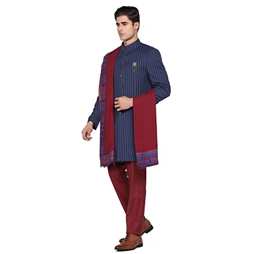 Image of blackberrys Men's Polyester Full Sleeves Business Suit Pants Set