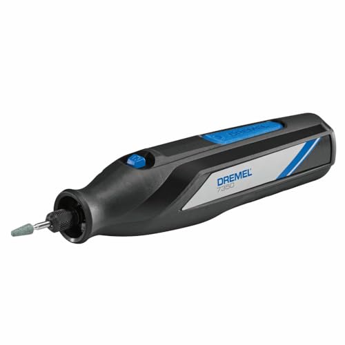 Image of Dremel 7350-5 Cordless Rotary Tool Kit, Includes 4V Li-ion Battery and 5 Rotary Tool Accessories - Ideal for Light DIY Projects and Precision Work