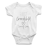 Brewlix Pregnancy Announcement Onesie Bodysuit, Baby Announcement Unisex Baby Vest, First Grandchild Coming Soon, Pregnancy Reveal Gift Idea for Grandparents - Image 1