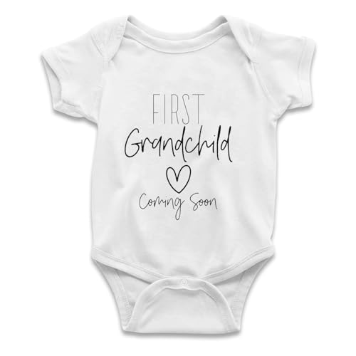 Brewlix Pregnancy Announcement Onesie Bodysuit, Baby Announcement Unisex Baby Vest, First Grandchild Coming Soon, Pregnancy Reveal Gift Idea for Grandparents