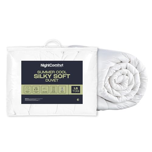 Night Comfort Super Soft Touch Microfibre Anti Allergy Hollowfibre Double 1.5 TOG Summer Cool Duvet