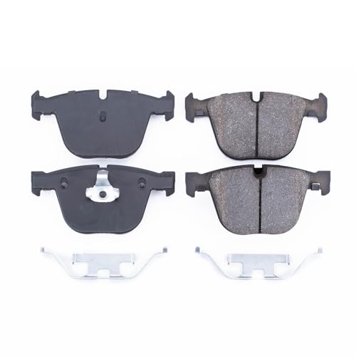 Image of PowerStop Rear Brake Pads for BMW 1 Series M 2011 |535i 2008-10 |545i 2004-05 |550i 2006-10 |645Ci 2004-05 |BMW 650i 2006-10 - Z17 Ceramic Brake Pads with Installation Hardware, 17-919
