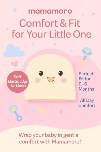 Image of Newborn Baby Caps | Soft & Breathable Cotton | Cute Cartoon Design | 0-3 Months Unisex Baby Hat Set - Multicolor