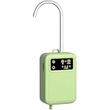 Guyyelt エアーポンプ 釣り USB 充電式 ウォーターポンプ IPX6防水 電動ポンプ 水 LEDライト付き 給水/排水機能搭載 簡易蛇口 一体型 給水ポンプ 多機能 小型 軽量で持ち運び可能 省エネ 低騒音 水槽活性化輸送 アウトドア、キャンプ、釣り、防災などに最適です (グリーン,2500mAh) [並行輸入品]