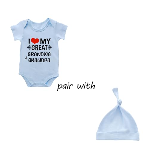 Baby Twins Bodysuits I Love My Grandma Grandpa Unisex Baby Clothes Cute Toddler Romper Twin Outfits With Hat2