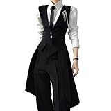 [KALAOK] 執事 燕尾服 コスプレ衣装 コスチューム 仮装 アニメ cosplay ハロウィン イベント プレゼント 祭り black L