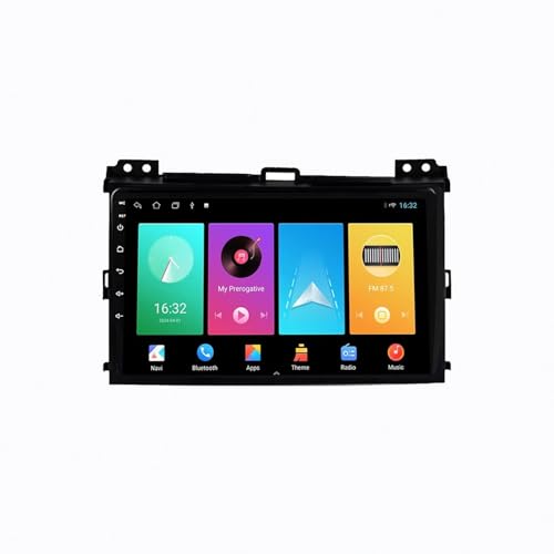 Pantalla de coche Toyota Land Cruiser Prado 2004-2009 para solucionar cables y GPS desactualizado