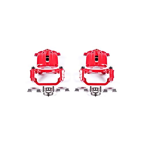 Power Stop Rear S4726 Pair of High-Temp Red Calipers For DeVille, Astro, Silverado 1500, Silverado 1500, Suburban 1500, Tahoe, Safari, Sierra 1500, Sierra 1500, Yukon, Yukon XL 1500 [Model Specific]