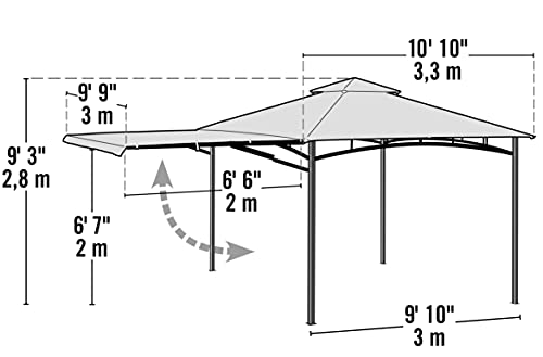 Shelterlogic 24011 Redwood Gazebo – 11 Ft. X 11 Ft., Bronze #TOP3