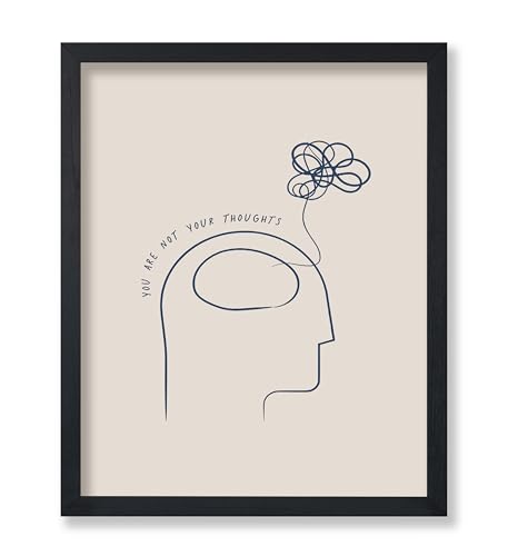 Poster de motivation équilibre mental et décoration murale minimaliste 20x25 cm