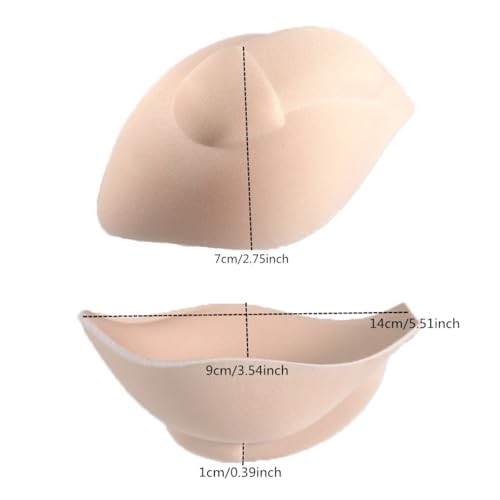 Men's Enhancer Underwear Pad,3D Pouch Bulge Pads for Swimwear & Underwear,Front Padded Push Up Briefs Pad3
