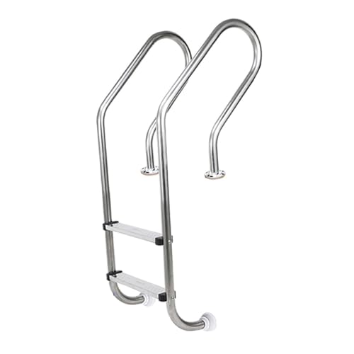 Escalera para piscina acero inoxidable 2 peldaños miniatura 1