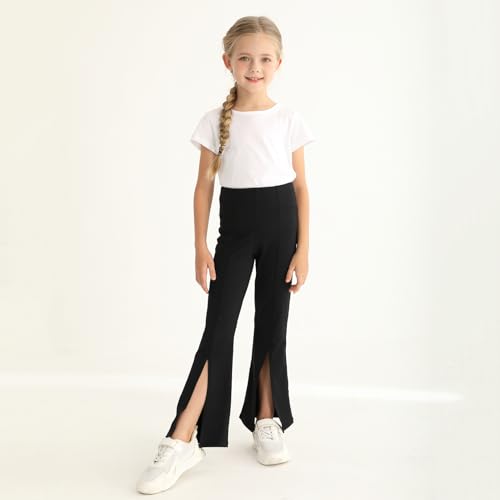 Girls Flare Leggings High Waisted Bootcut Yoga Pants Workout Stretch Bell Bottoms2