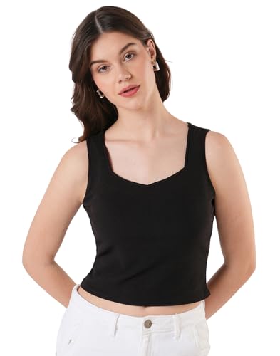 Image of Selvia Women's & Girl's Sleeveless Regular Fit Tank Top, Tops for Women Western