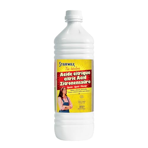 STARWAX THE FABULOUS – Ácido Cítrico Líquido 1L – Desincrustante Natural Potente – Para Electrodomésticos y Baño – Sin Olor – 100% Origen Natural