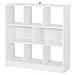 WOLTU Bibliothèque Ouverte Meuble de Rangement Étagère à Livres avec 8 casiers pour Salon, Bureau, Chambre, Blanc 98x30x100cm SK021ws