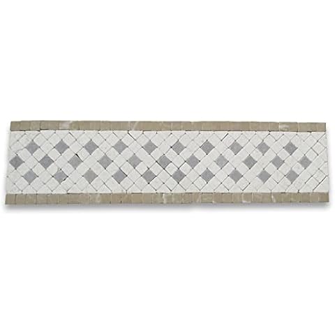 Stone Center Online Inca Marble Mosaic Border Tile Cover