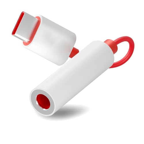 Image of One Plus USB Type-C to 3.5mm Headphone Jack Adapter - Audio Converter Cable Compatible with OnePlus 12 /12R, 11 /11R, 10 Pro /10T /10R, 9 /9T, 7 /7 Pro, Nord Series