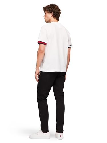 Tommy Hilfiger Men's Short Sleeve Breathable Cotton T-Shirts with Cuff Design4