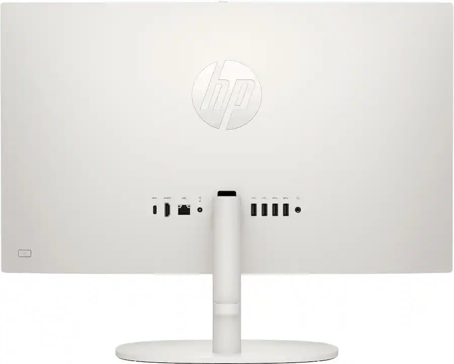 Image of HP 21.5 inch FHD All-in-One Desktop Computer, 16GB RAM 640GB Storage (128GB SSD + 512GB Docking Station Set), Quad-Cores Intel N100, Windows 11 & 8-in-1 Docking Hub, Keyboard & Mouse Included, White