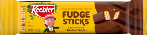 Keebler Fudge Sticks Wafer Cookies, Creme...
