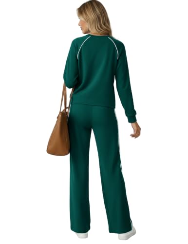 Ekoauer Lounge Sets for Women 2 Piece Matching Outfits Green Medium - image 5