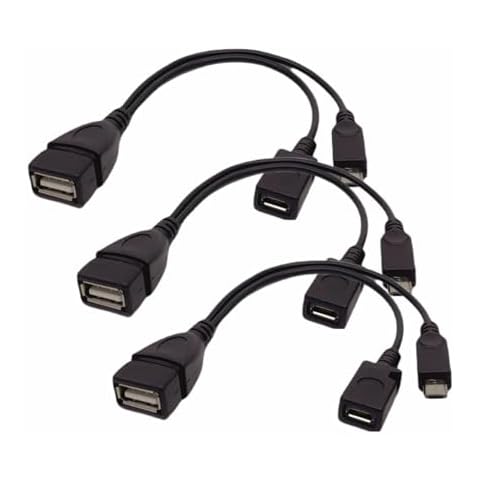 3 Pack Micro USB OTG Adapter for FireStick Cover