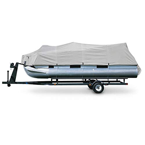 PARTS-DIYER 600D Oxford Waterproof Fabric Trailerable Pontoon Boat Cover Replacement